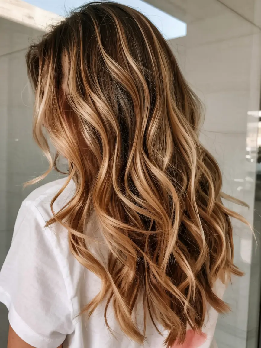 cute fall hair colors ideas 2025 Warm Cinnamon Flick Highlights