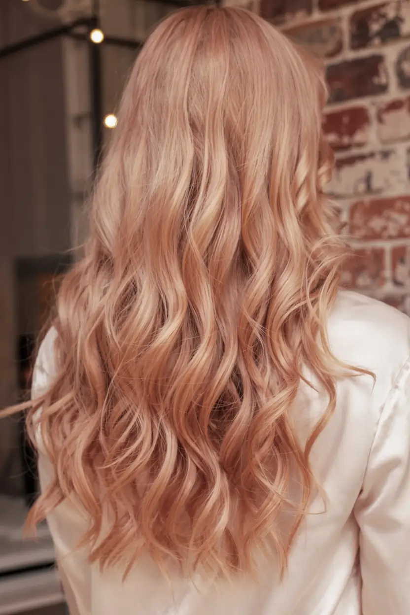 cute fall hair colors ideas 2025 Muted Strawberry Blonde Luxe