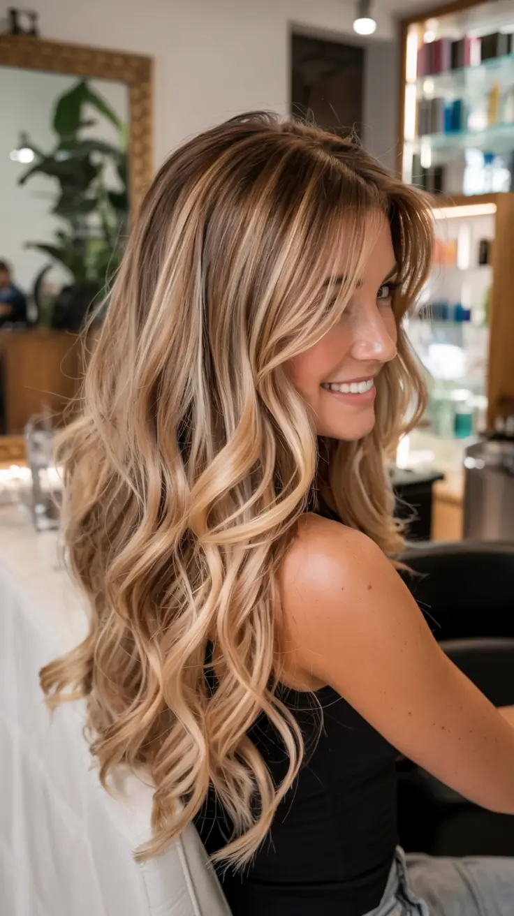 cute fall hair colors ideas 2025 Champagne Cream Curls