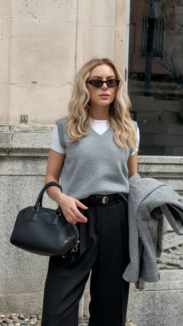 cute fall outfits for women 2025 Gray Layers for the Unbothered Minimalist