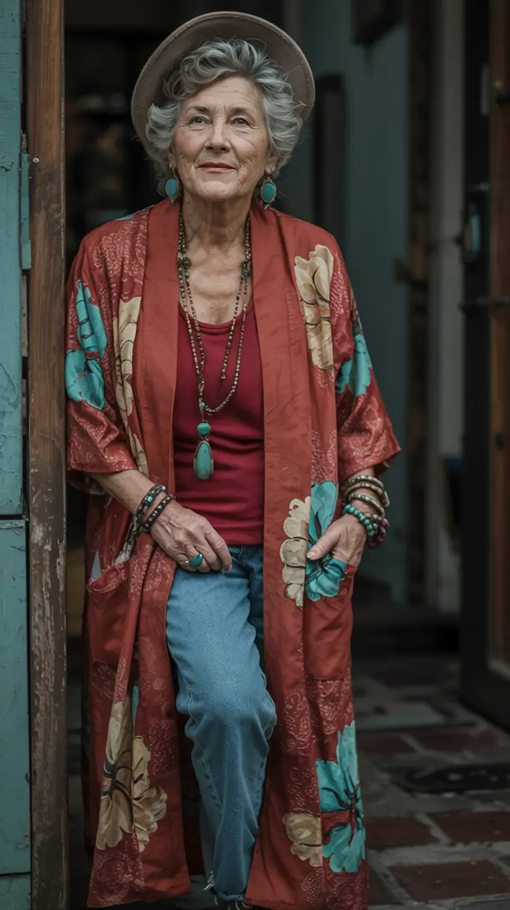 cute fall outfits for women over 60 - ideas 2025+Bohemian Layers with Soul and Statement