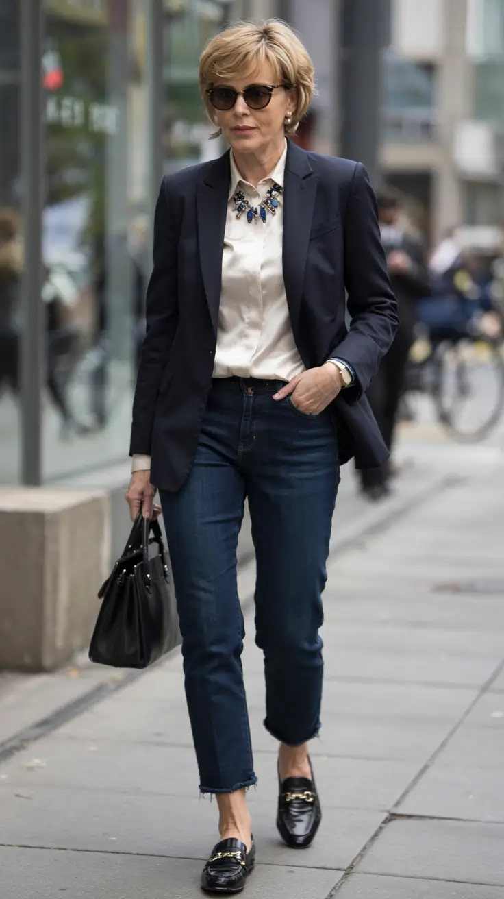 cute fall outfits for women over 60 - ideas 2025+Smart-Casual with a Polished Blazer
