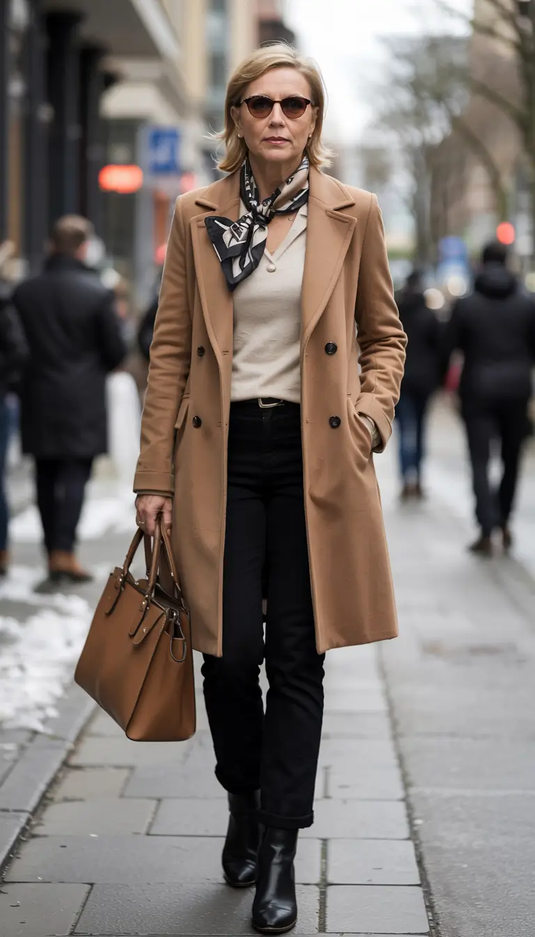 cute fall outfits for women over 60 - ideas 2025+Timeless in Camel: Elegance Without the Effort