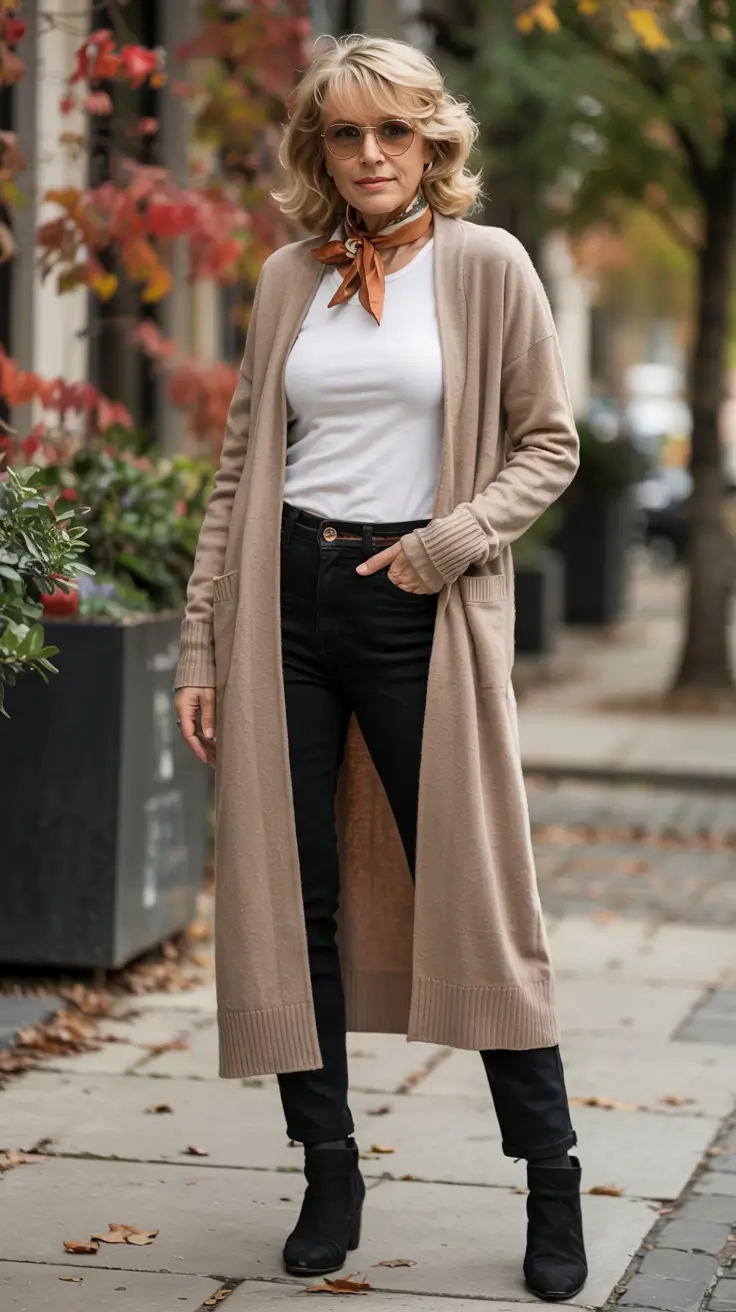 cute fall outfits for women over 60 - ideas 2025+Layered Knits and a Whisper of Parisian Style