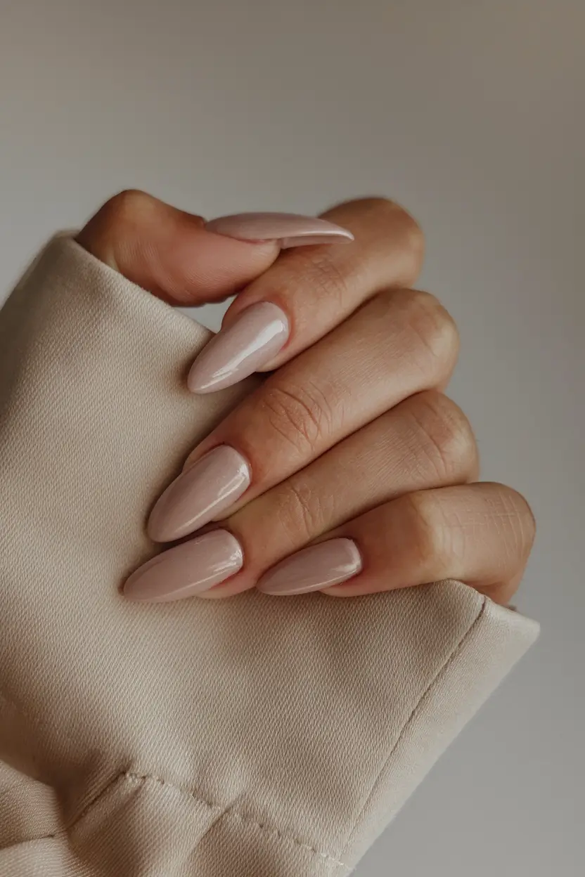 cute summer nail inspo for 2025 Neutral Almond Perfection