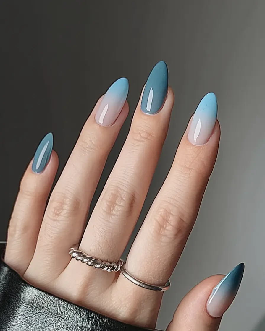 cute summer nail inspo for 2025 Ocean Breeze Ombré