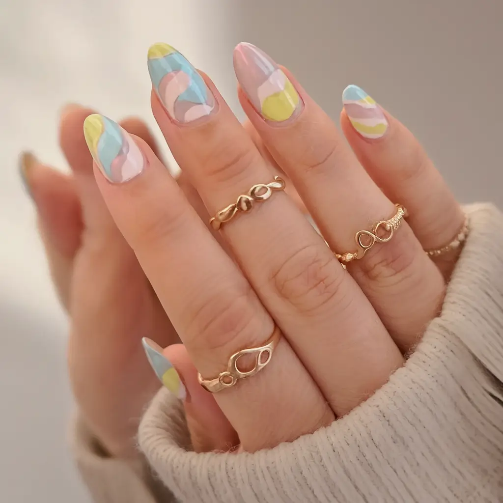 cute summer nails youll love in 2025 pastel-swirls-pinterest-board