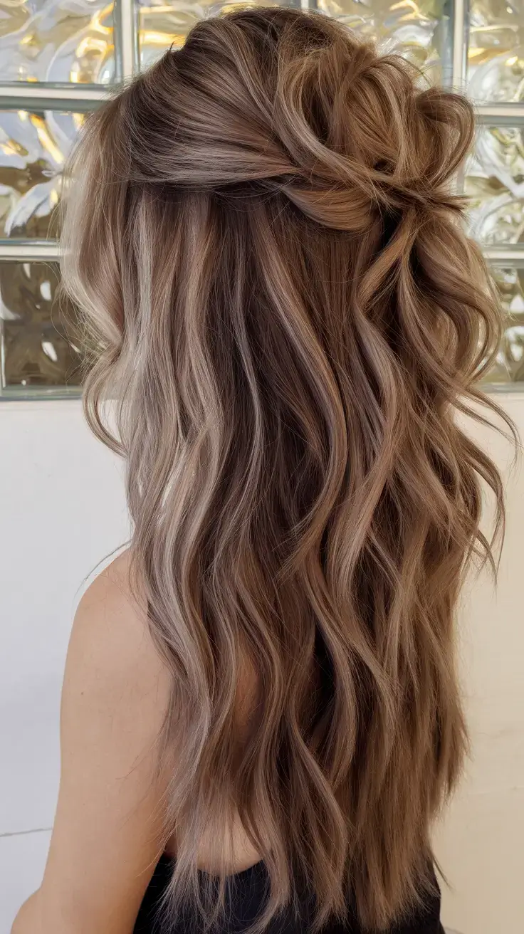 easy and cute july hairstyles for 2025 Soft Waves with a Twist Detail