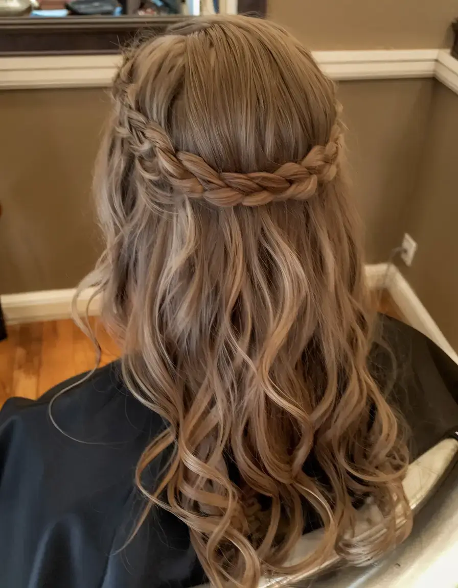 easy and cute july hairstyles for 2025 The Braided Crown Elegance