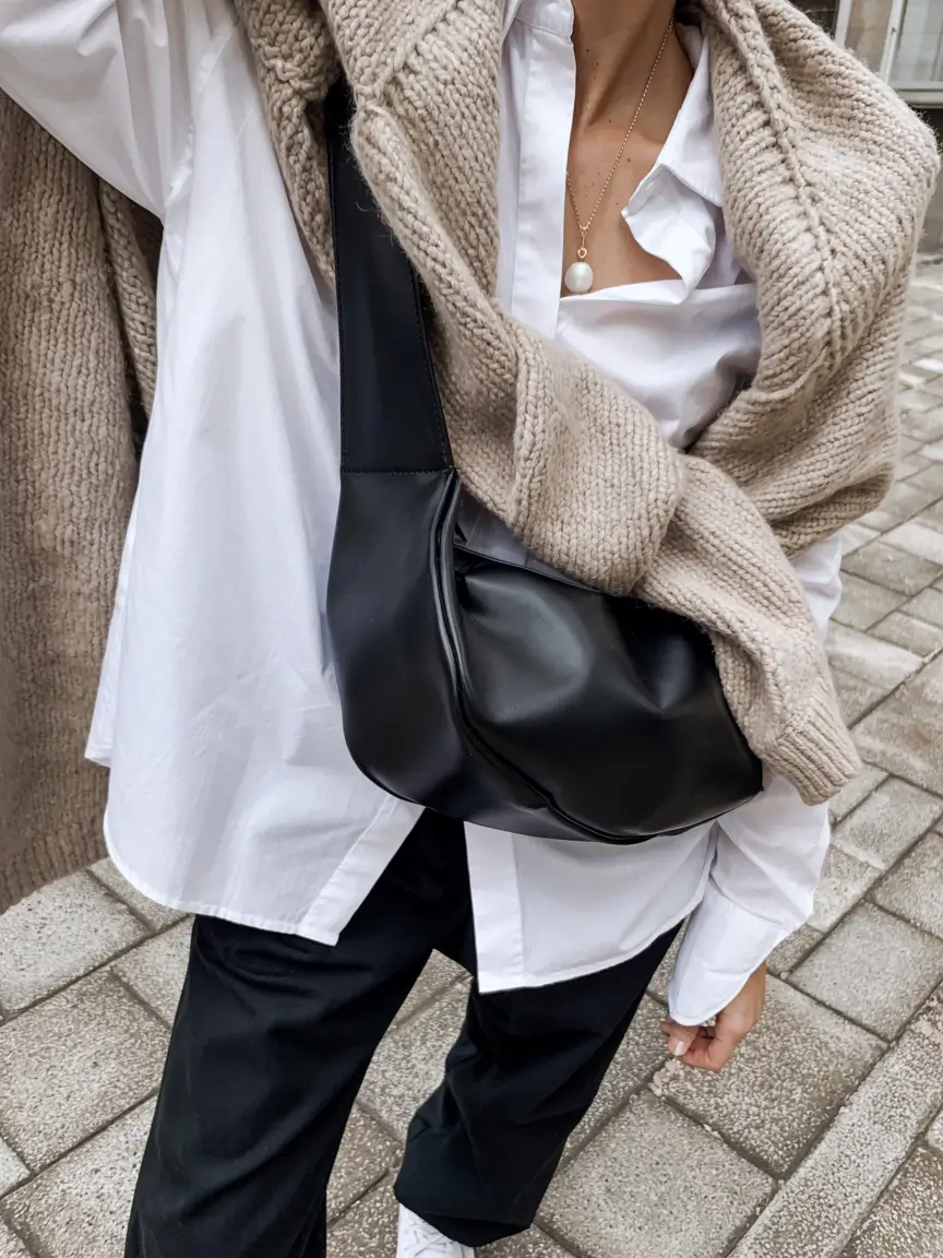 everyday fall outfits ideas 2025+Laid-Back Layering With Luxe Vibes