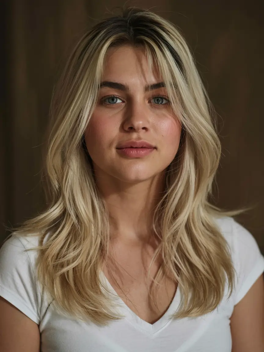 fall 2025 haircuts for women over 40+Choppy Butterfly Layers on Bright Blonde