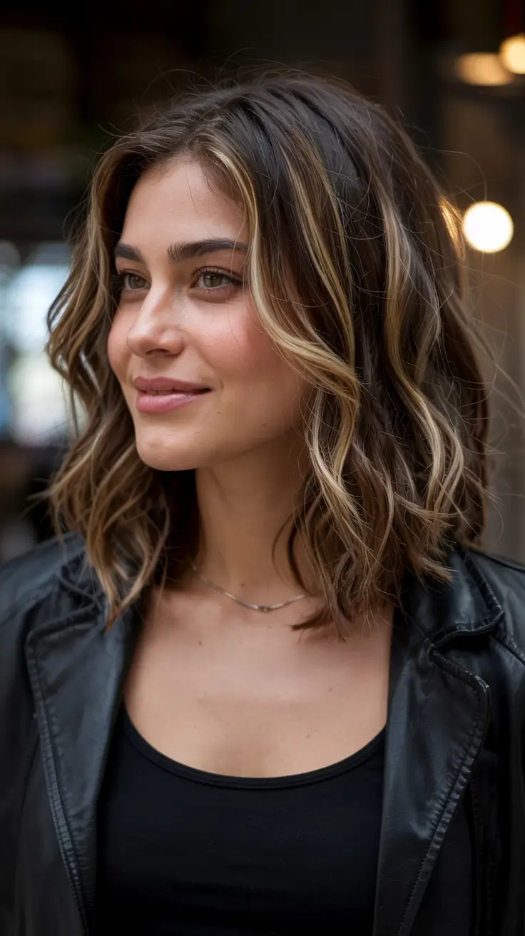 fall 2025 haircuts for women over 40 Wavy Layers with Lived-In Texture