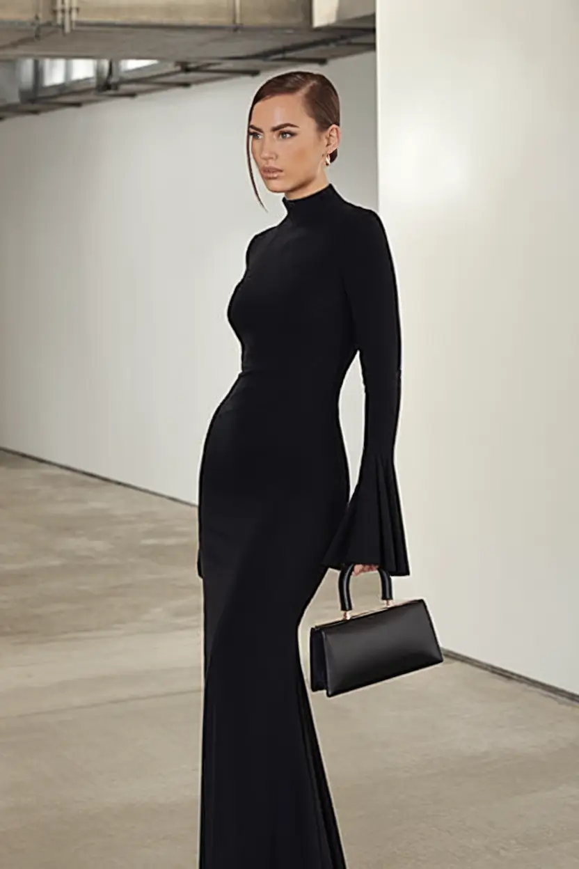 fall birthday outfit ideas 2025 Black-Tie Modernism