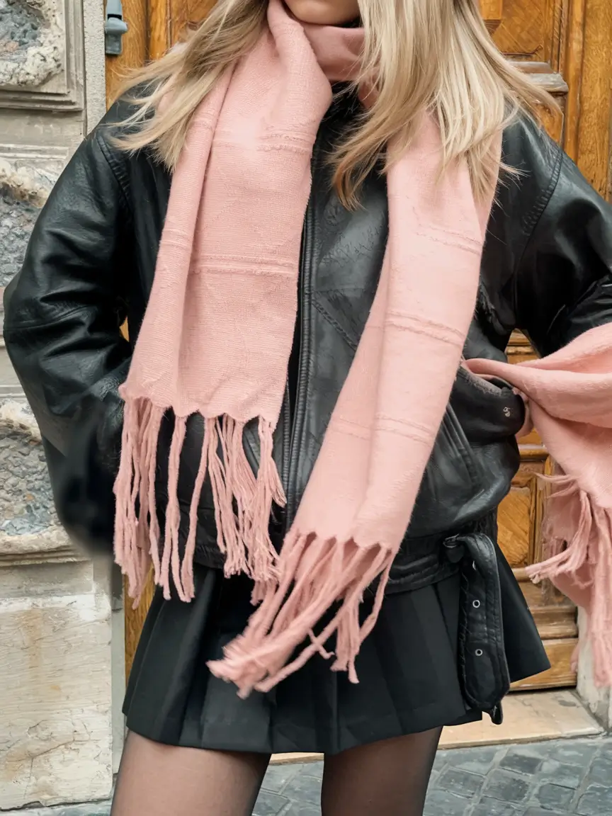 fall birthday outfit ideas 2025 Fall Punk Princess with a Pop of Pink