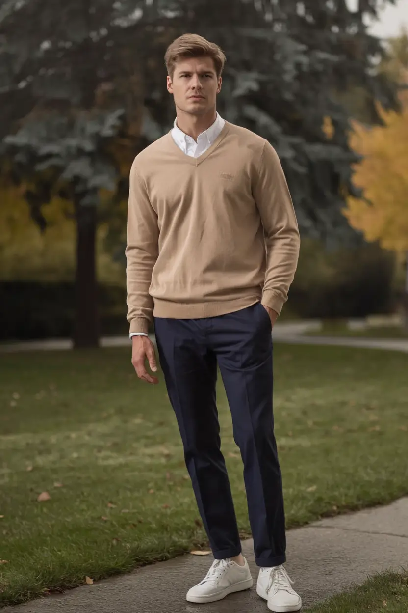 fall business casual outfits for men 2025+Weekend Polish for the Crisp Days