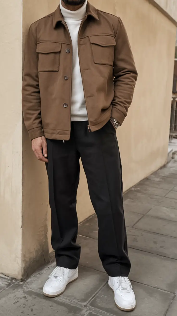 fall business casual outfits for men 2025+Retro Utility With a Tailored Edge