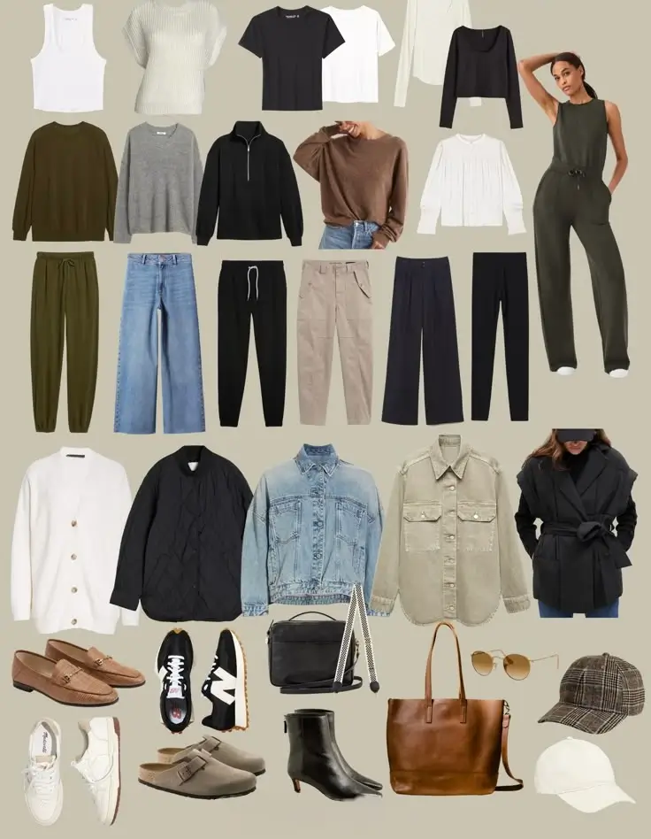 fall capsule wardrobe ideas 2025 Elevated Loungewear Meets Smart Casual Staples