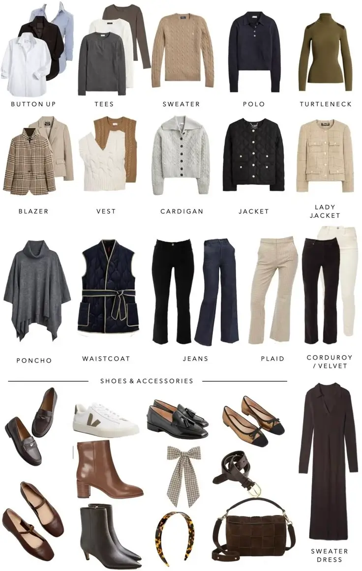 fall capsule wardrobe ideas 2025 Smart Classics with a Modern Twist