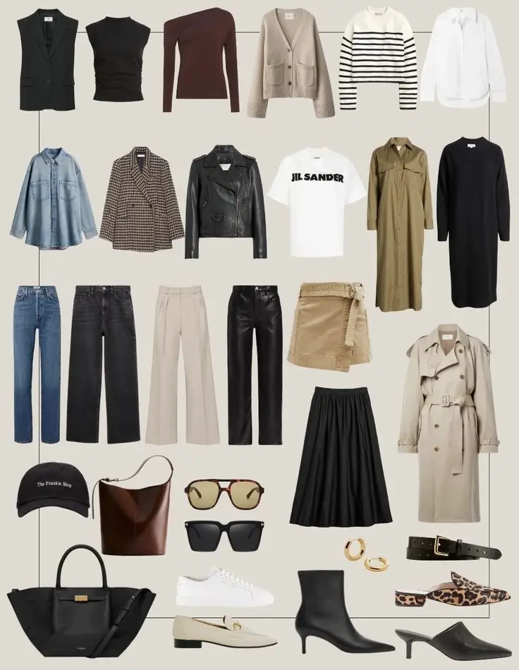 fall capsule wardrobe ideas 2025 Minimalist Layers with an Urban Edge