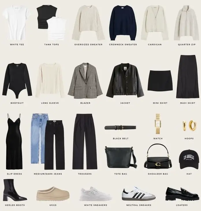 fall capsule wardrobe ideas 2025 Fall’s Timeless Foundations — with a Twist