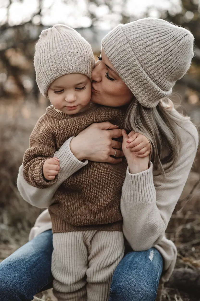 fall family pictures outfits ideas 2025-Chunky Knits and Soft Whispers