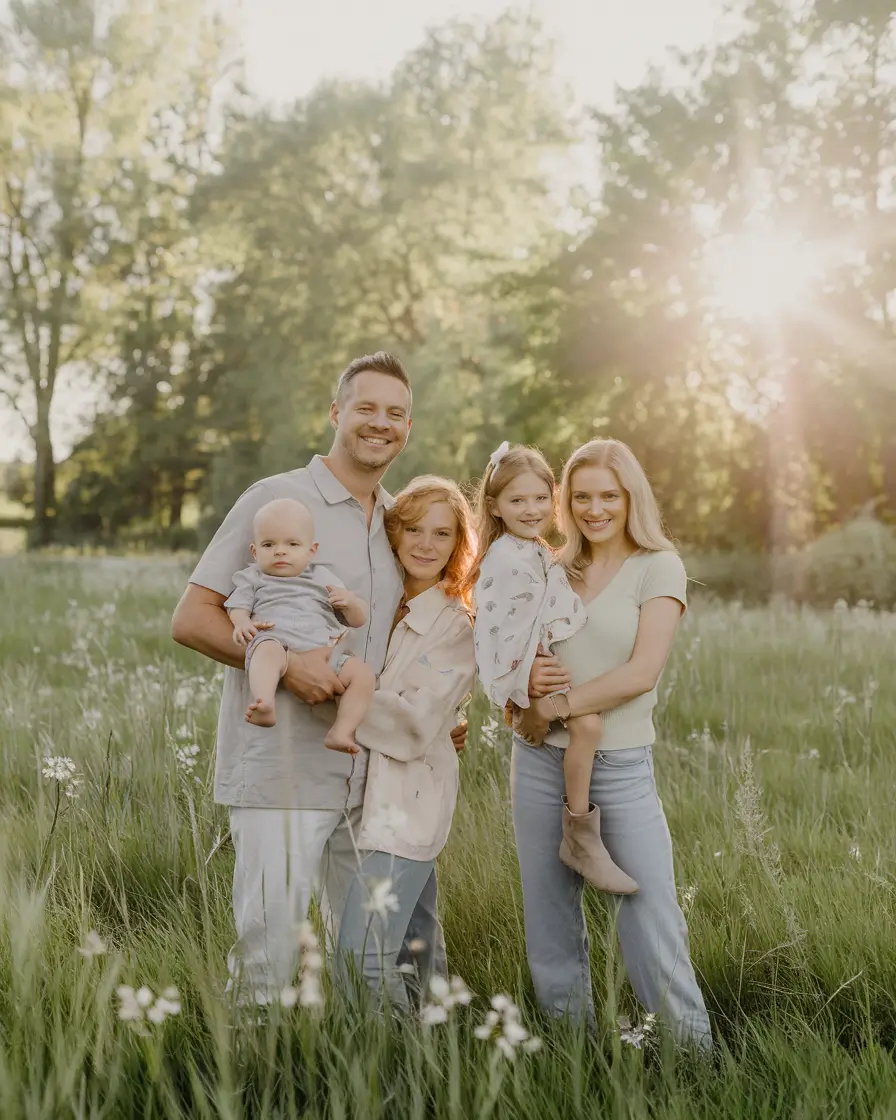 fall family pictures outfits ideas 2025-Soft Sage and Cloudy Pastels