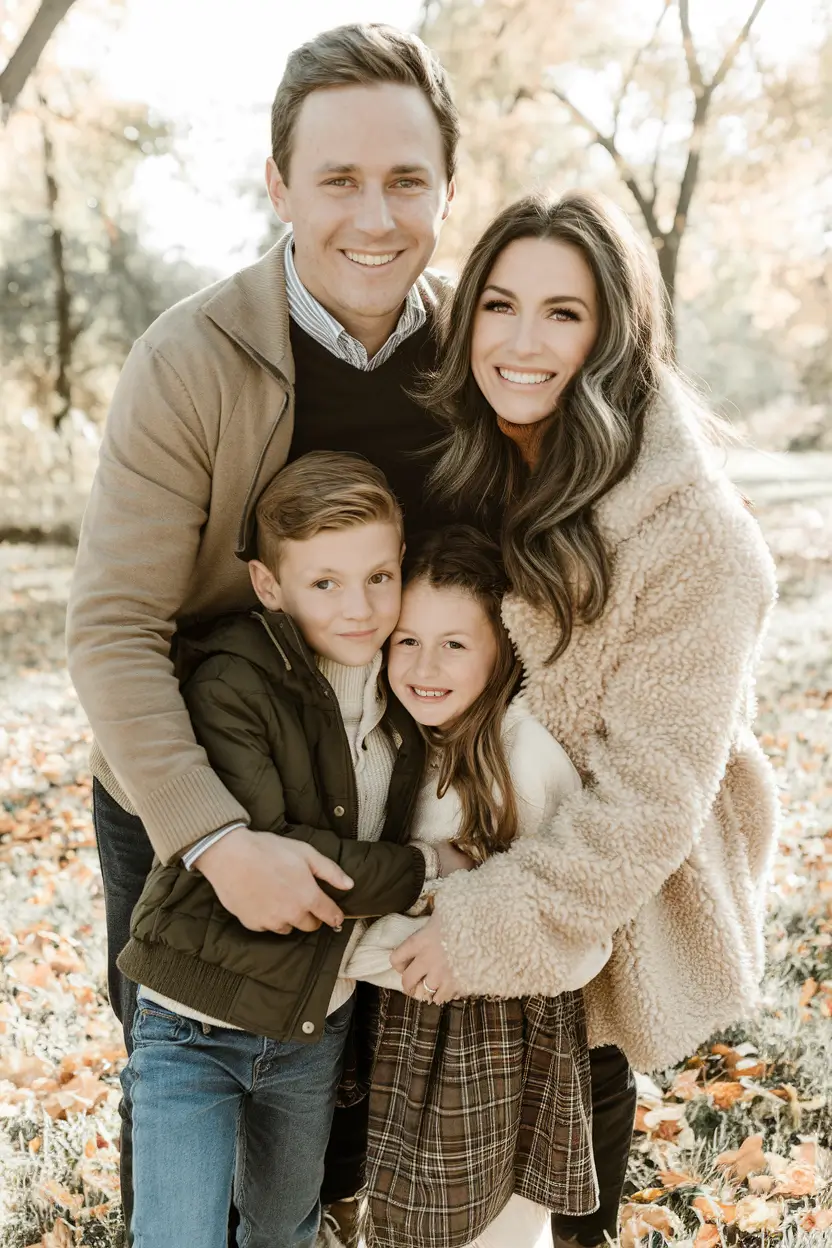 fall family pictures outfits ideas 2025-Textured Layers & Autumn Neutrals