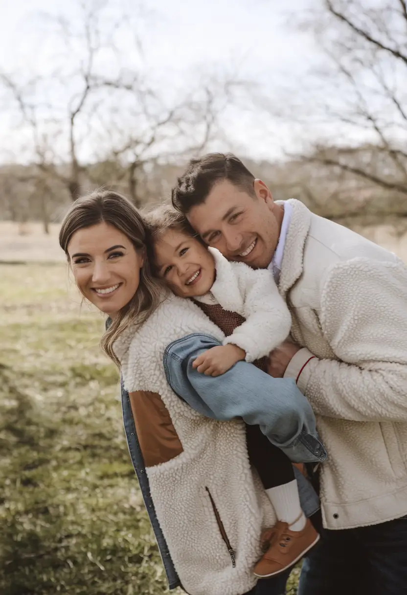 fall family pictures outfits ideas 2025-Shearling Love and Casual Cool