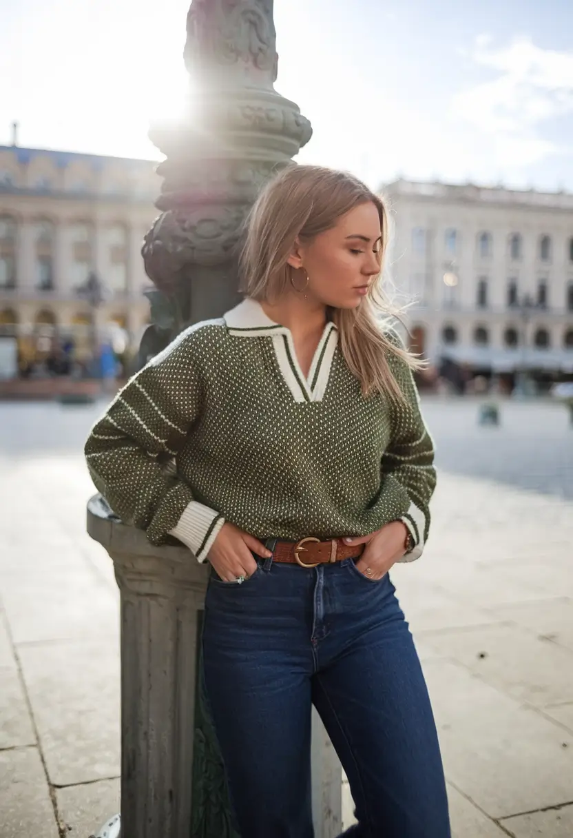 fall fashion inspo for women 2025 Retro Knit Revival with a Fresh Twist