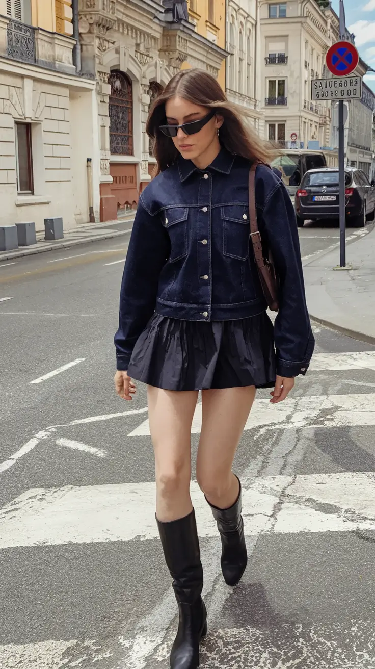 fall fashion inspo for women 2025 Denim on Drama: City Girl Edition