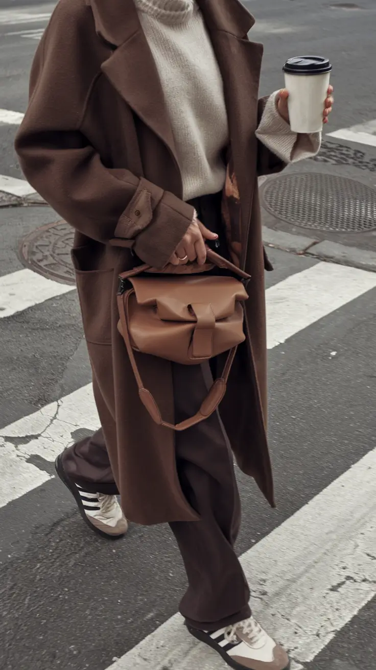 fall fashion inspo for women 2025 Coffee Run in Cocoa and Cream