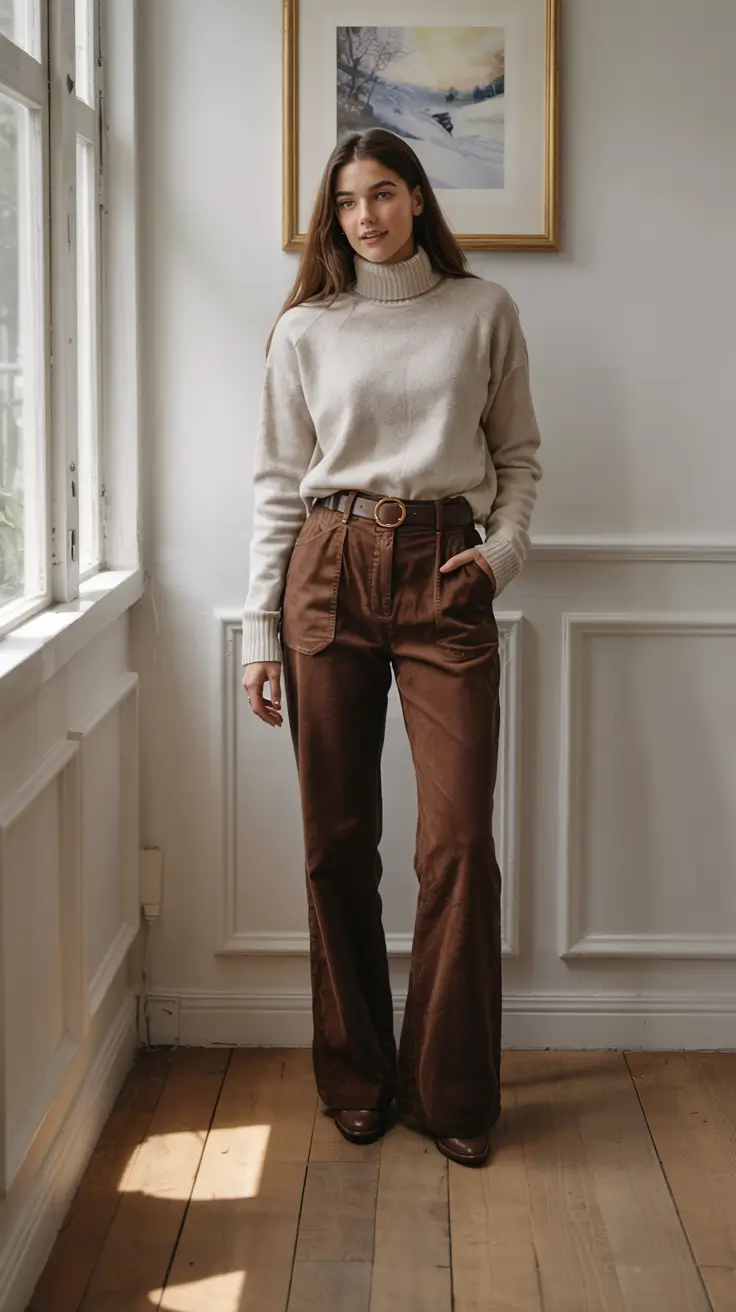 fall fashion outfits ideas 2025+Chic in Chocolate Tones