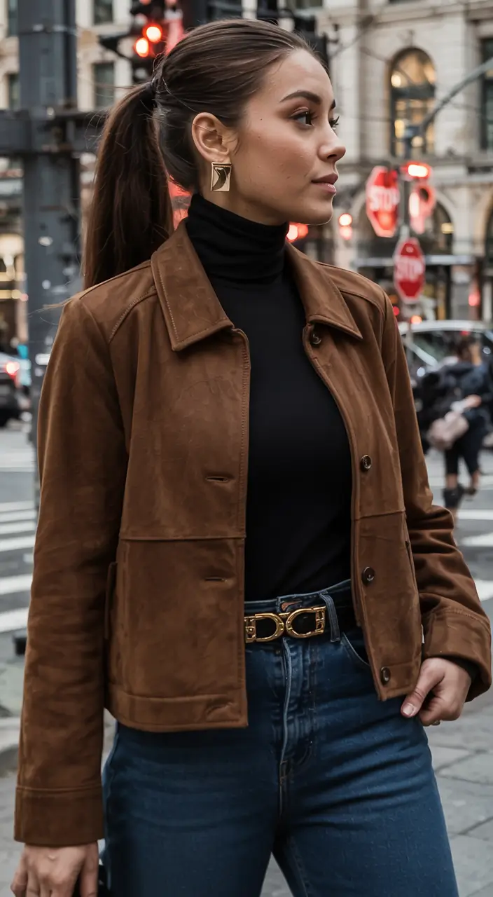 fall fashion outfits ideas 2025+City Chic in Caramel Tones