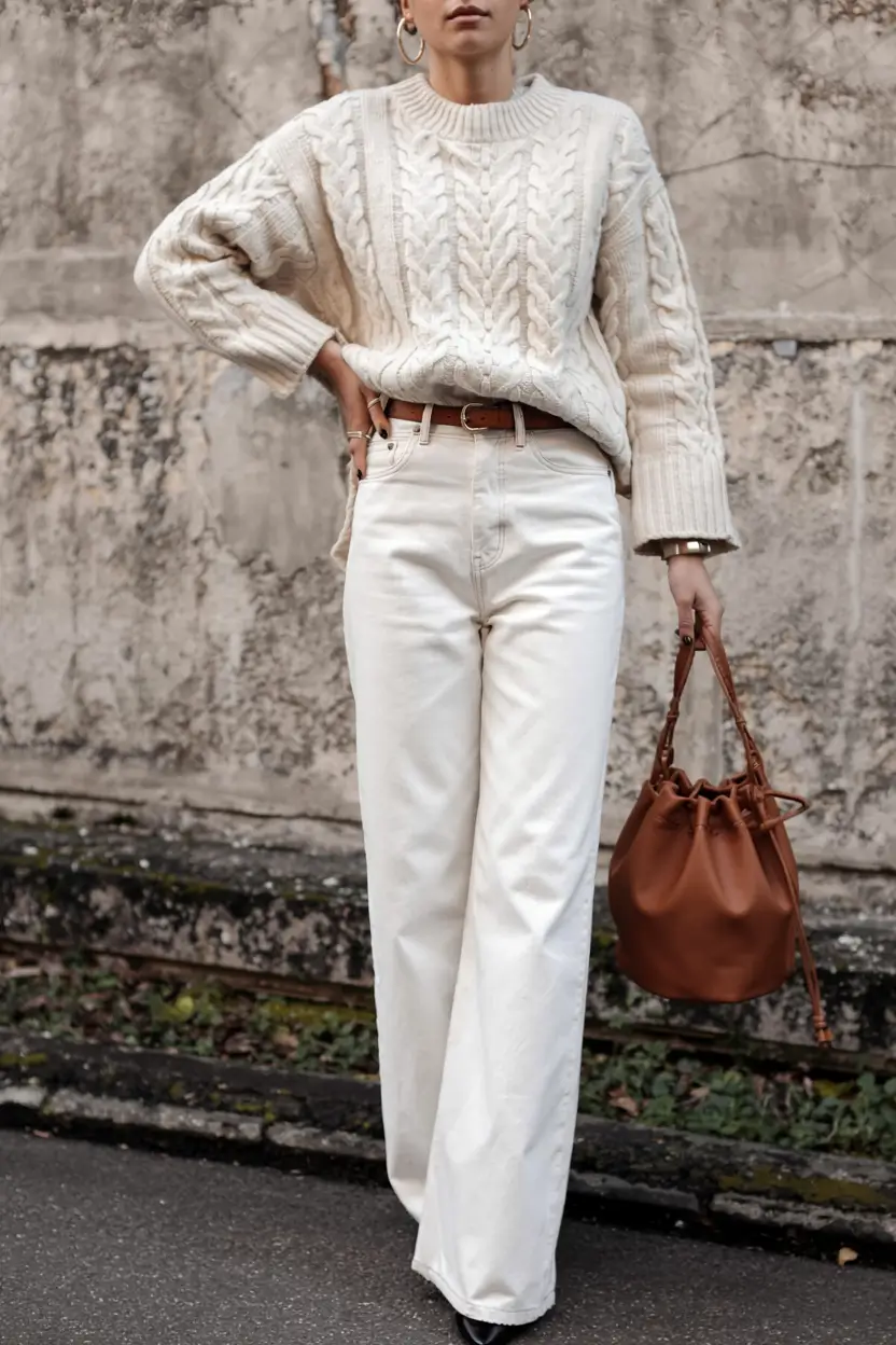 fall fashion trends for women 2025 Ivory on Ivory: The New Fall Uniform