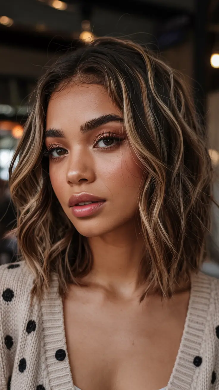 fall hair color for black women ideas 2025 Soft Rooted Toffee Waves