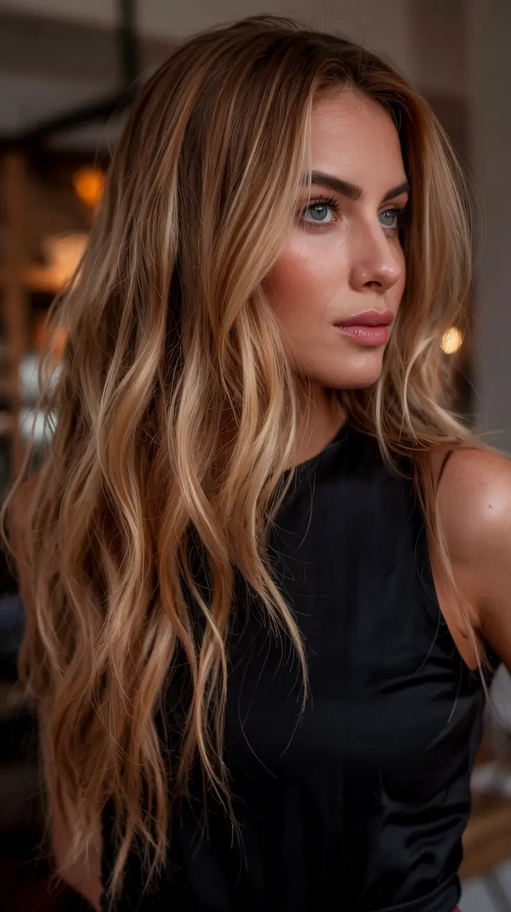 fall hair color ideas 2025 for women over 40+Soft Sandy Blonde With Coastal Texture