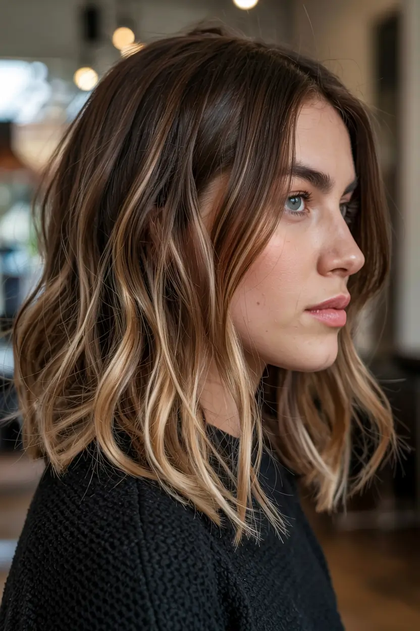 fall hair color ideas 2025 for women over 40+Soft Melted Caramel With Blended Brunette Base