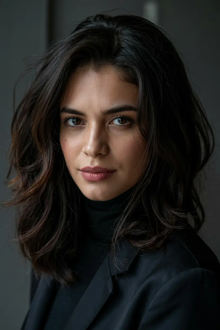 fall hair color ideas 2025 for women over 40+Deep Espresso Layers With Shadow Light