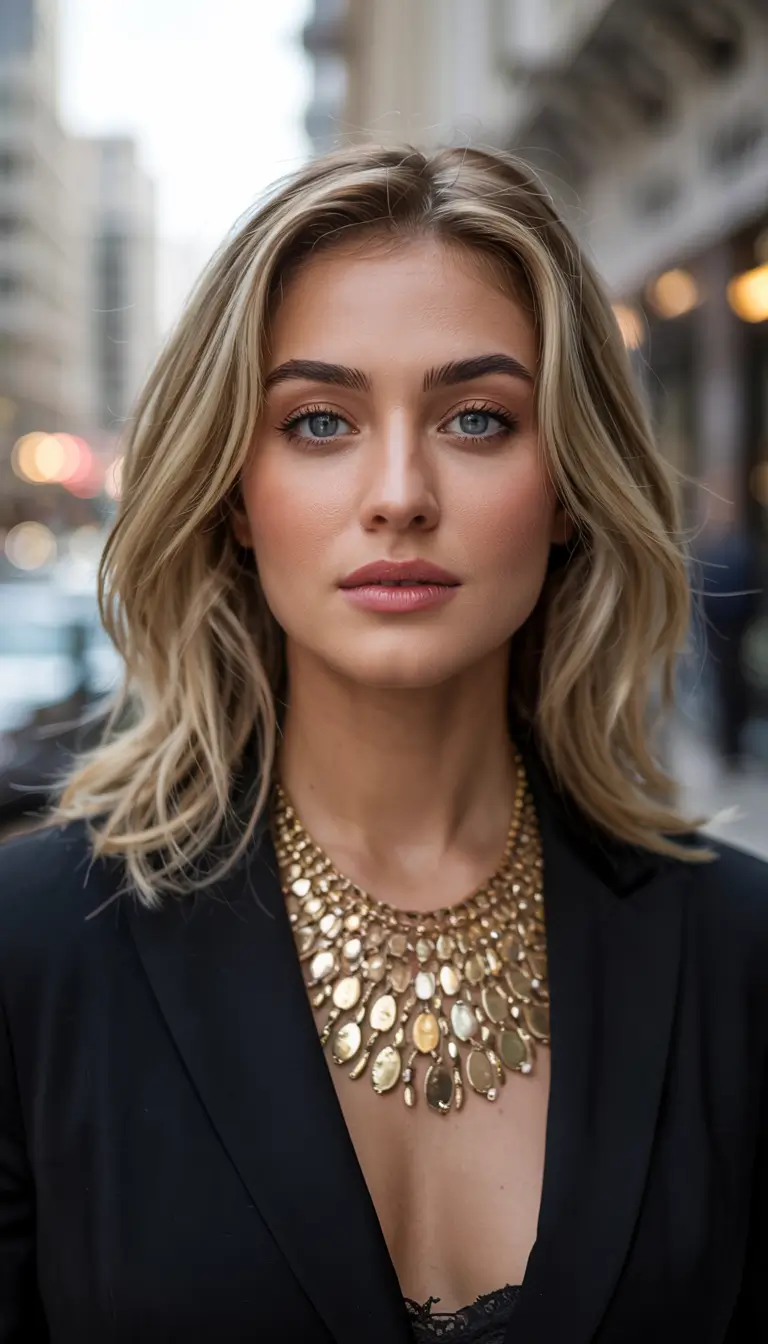 fall hair color ideas 2025 for women over 50+Smoky-Champagne-Waves-with-Cool-Highlights
