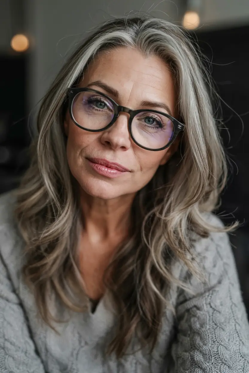 fall hair color ideas 2025 for women over 50+Graphite-Beige-with-Subtle-Mushroom-Undercurrents