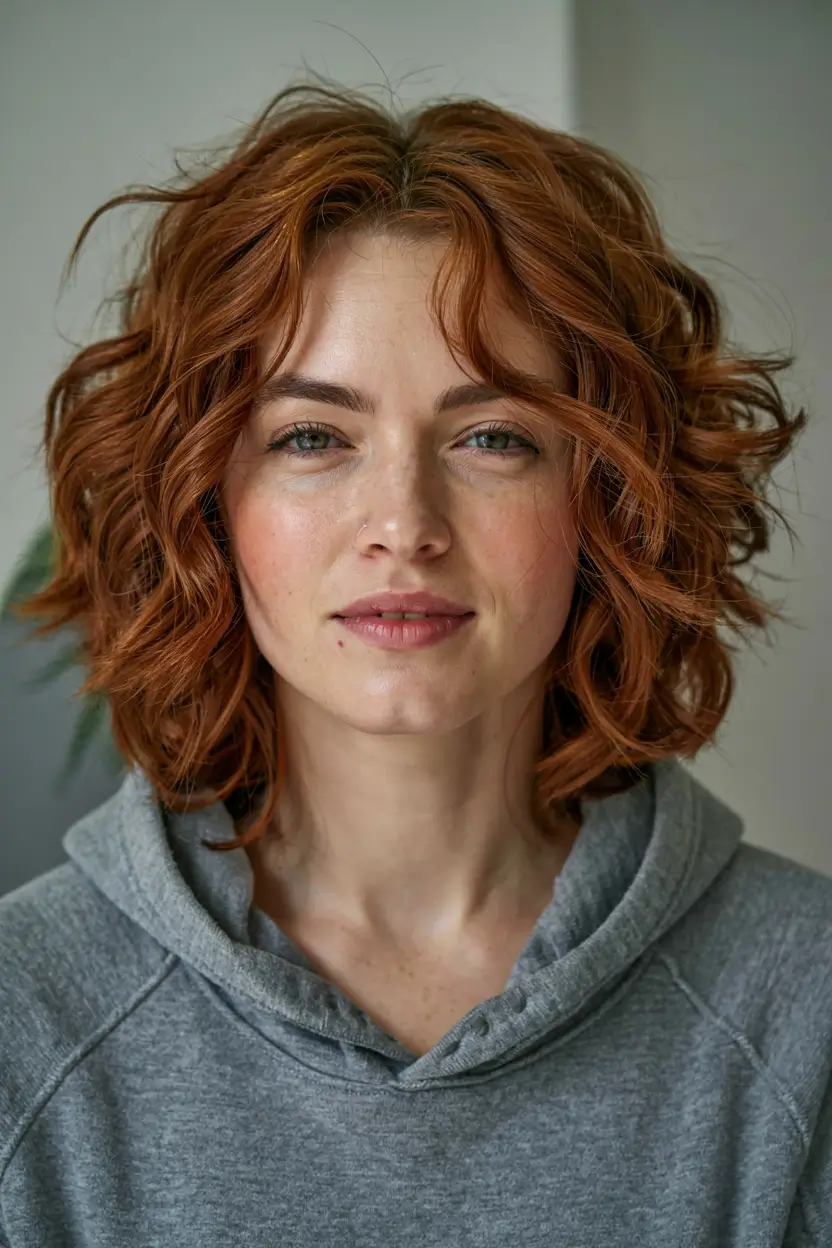 fall hair color ideas 2025 for women over 50+Autumn-Copper-Curls-with-Lifted-Crown