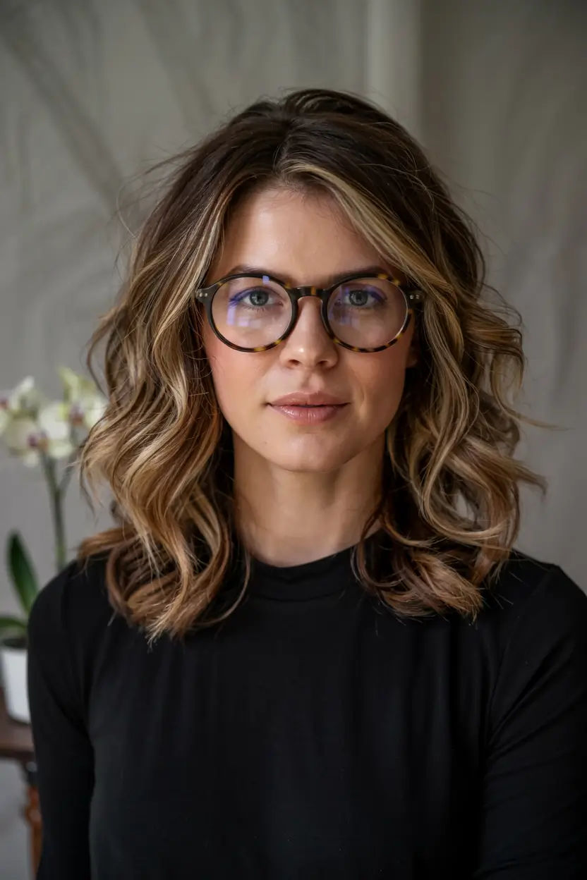 fall hair color ideas 2025 for women over 50 Platinum Glow With Flipped Layers
