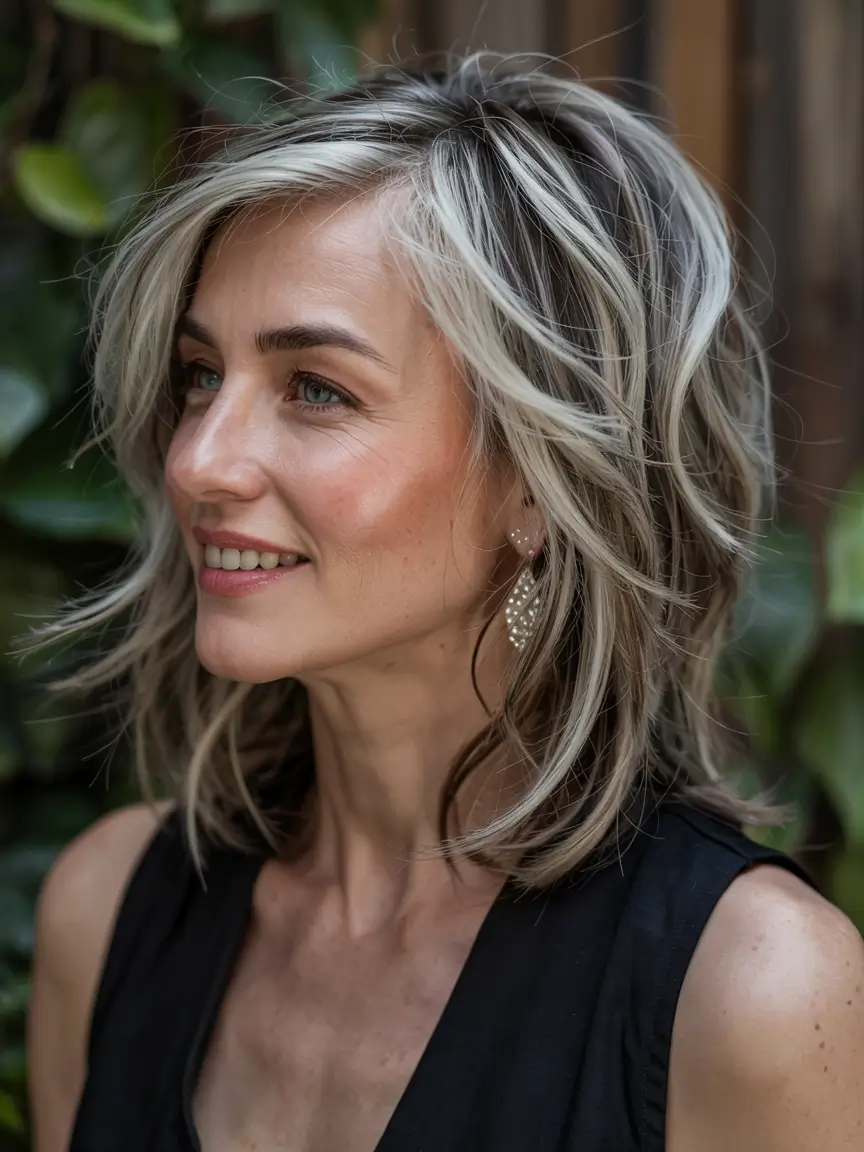 fall hair color ideas 2025 for women over 50+Dimensional-Ash-Blonde-with-Feathered-Layers