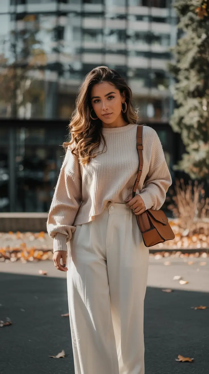 fall office outfits for women ideas 2025 Soft Neutrals for Golden Hours