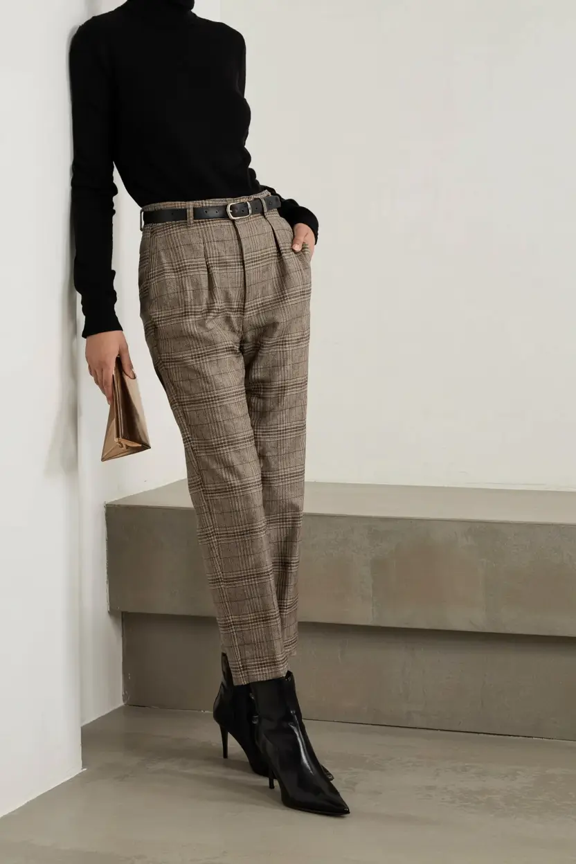 fall office outfits for women ideas 2025 Pattern Play with a Classic Twist