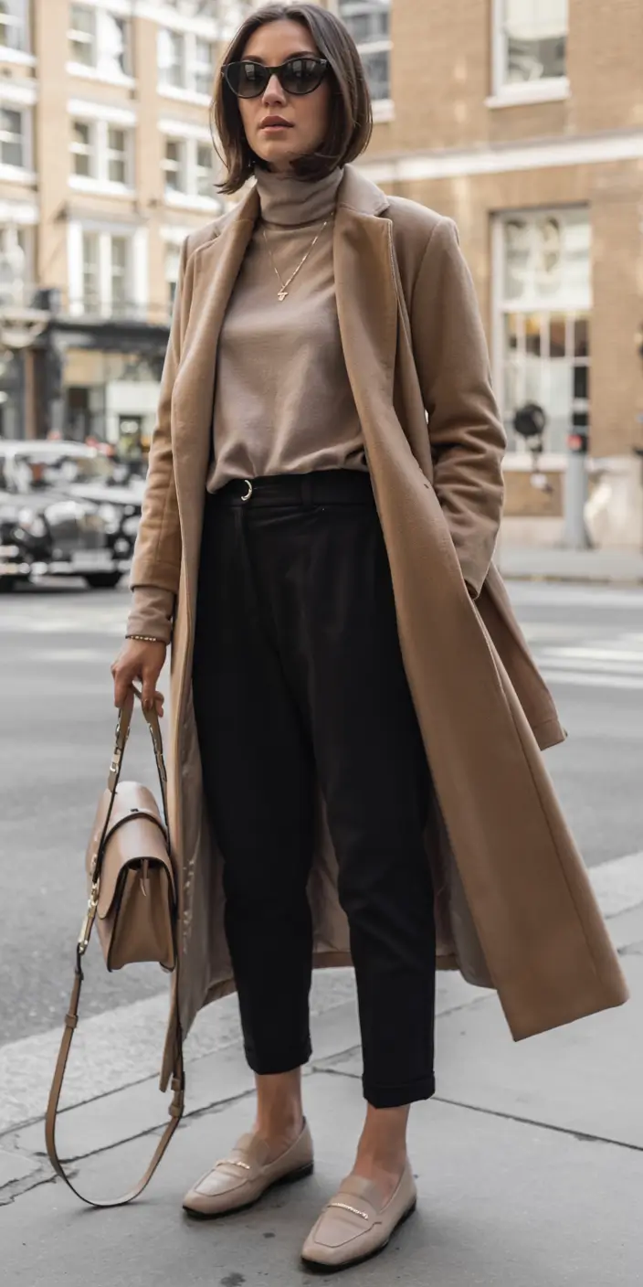 fall office outfits for women ideas 2025 Downtown Neutrals with Luxe Finish