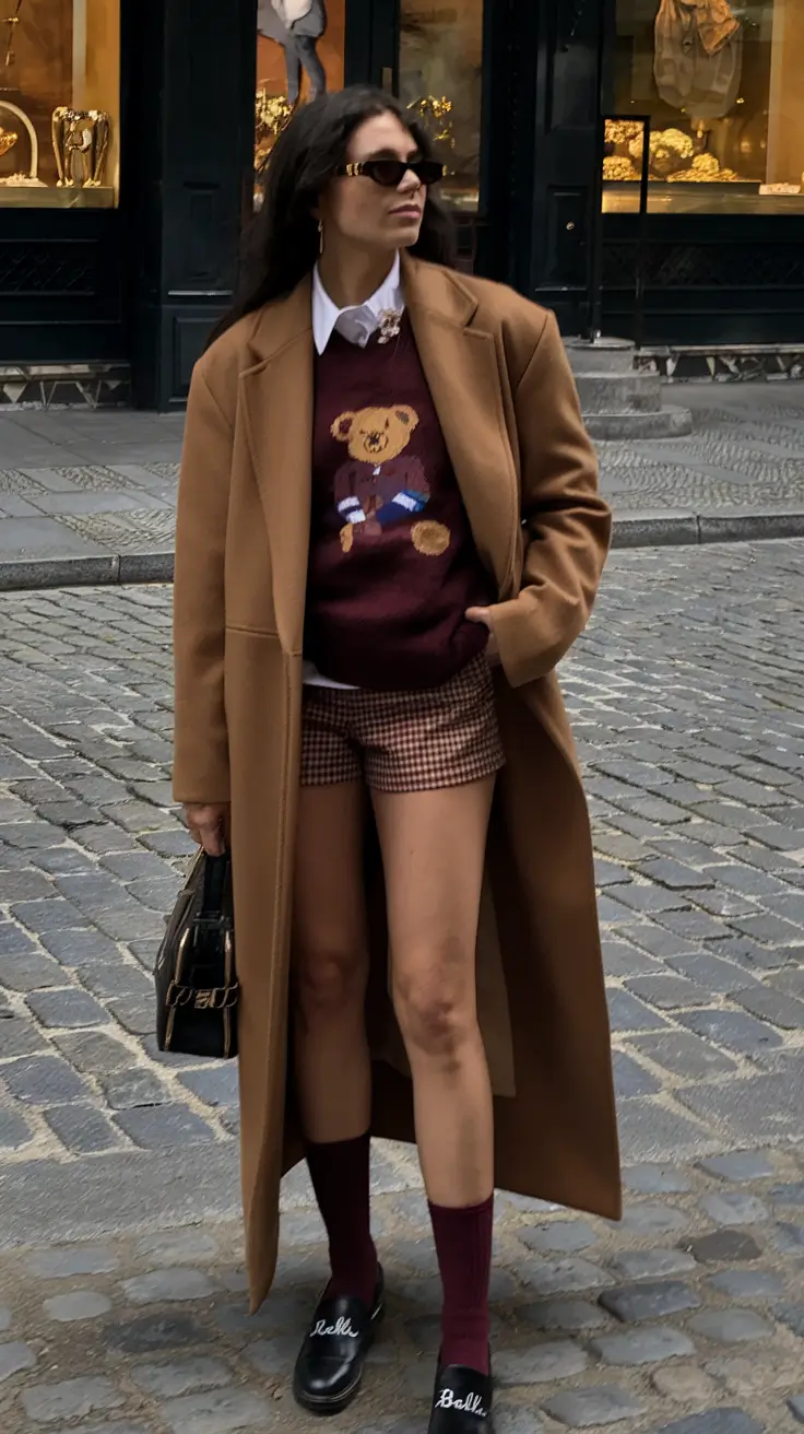 fall old money outfits ideas 2025+Playful Academia with a Retro Twist