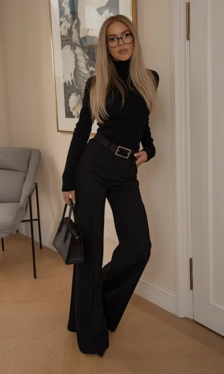 fall old money outfits ideas 2025+All-Black Uniform, Reimagined