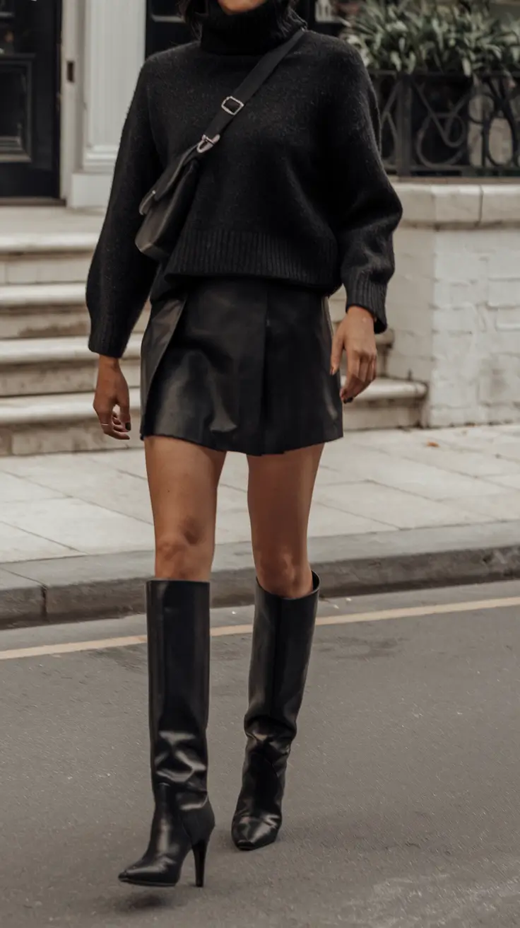 fall outfits ideas All-Black, All-About-Elevation