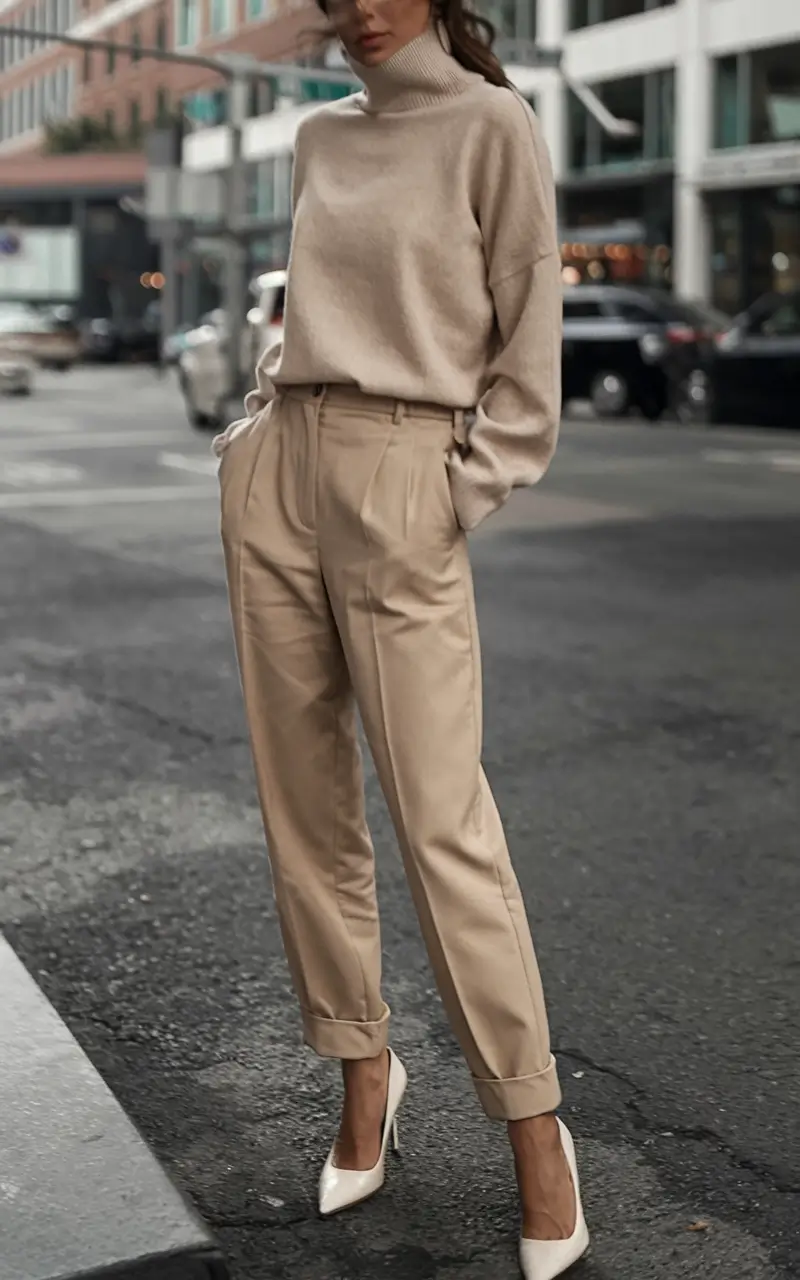 fall outfits ideas Tailored Minimalism at Its Best